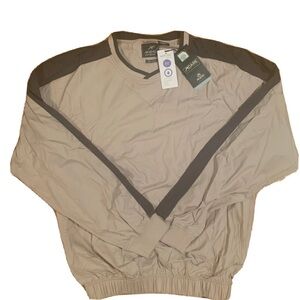 Ahead Extreme Golf - NWT -men’s Weather-Safe Pullover Tan w/ Grey Size L
